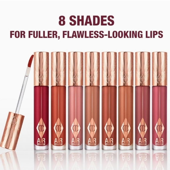 Charlotte Tilbury Airbrush Flawless Lip Blur Liq. Lipstick Flame Blur 6.8ml NIB - Picture 8 of 9